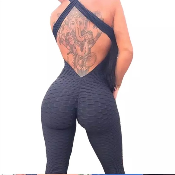 Women Brazilian Style Curve Enhance Gym Jumpsuit - Picture 2 of 6